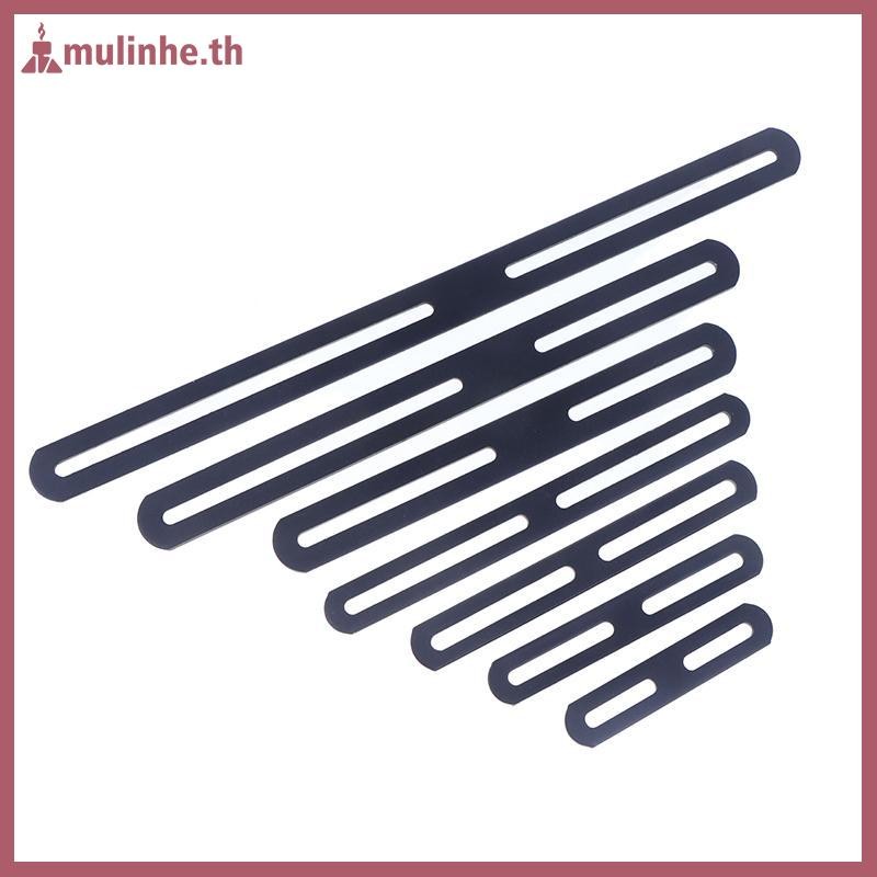 MULINHE 1 ชิ้นสแตนเลสวงเล็บมุมตรงสีดํา/เงินหนา 180 องศาแบนวงเล็บคงที่ Connector ผู้ถือเฟอร์นิเจอร์ TH