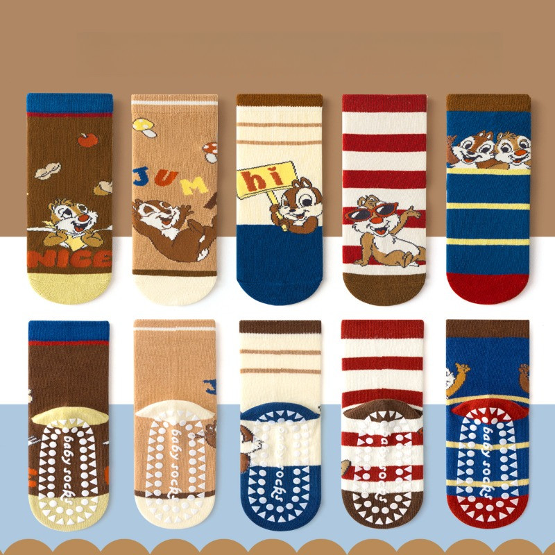 ถุงเท้าเด็กลายการ์ตูนน่ารัก กันลื่น สําหรับเด็กชายหญิง ใส่กลางน่อง