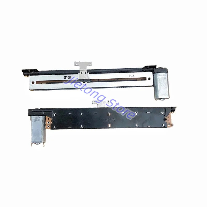 1pcs ALPHA RA00B1M Mono 151 มม.คอนโซลเสียงดิจิตอล Fader มอเตอร์สไลด์เดี่ยว Potentiometer B10K Shank 