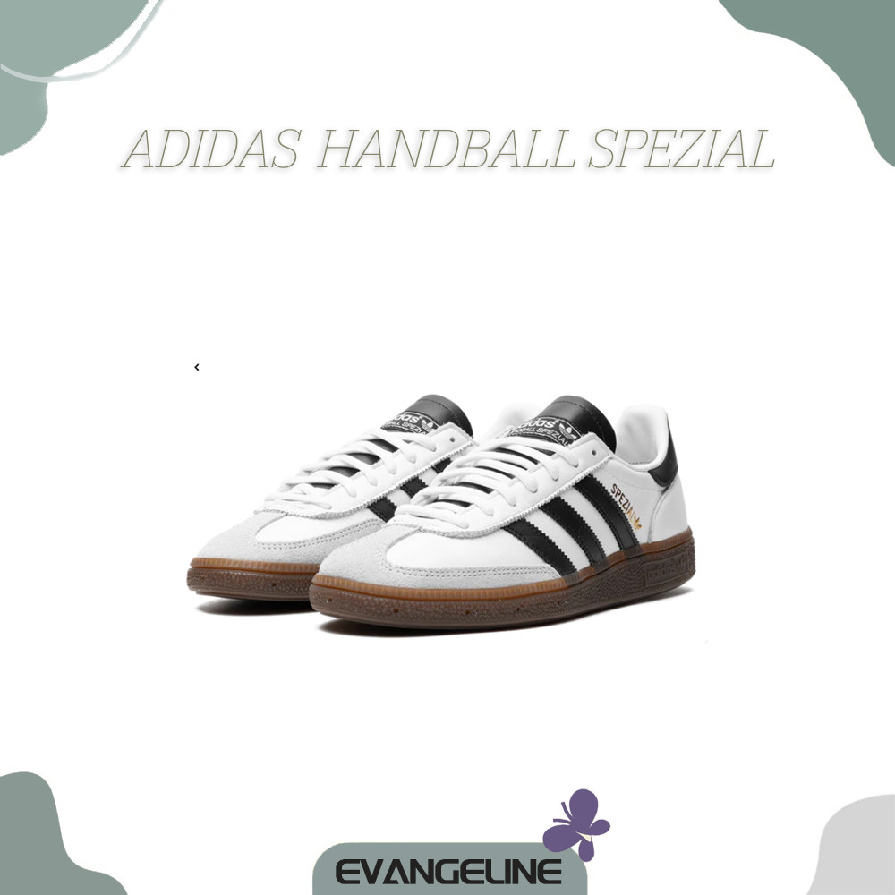ของแท้รับประกัน% Adidas Originals Handball Spezial White Black Gum IE3403 รองเท้าลำลองรองเท้ากีฬา