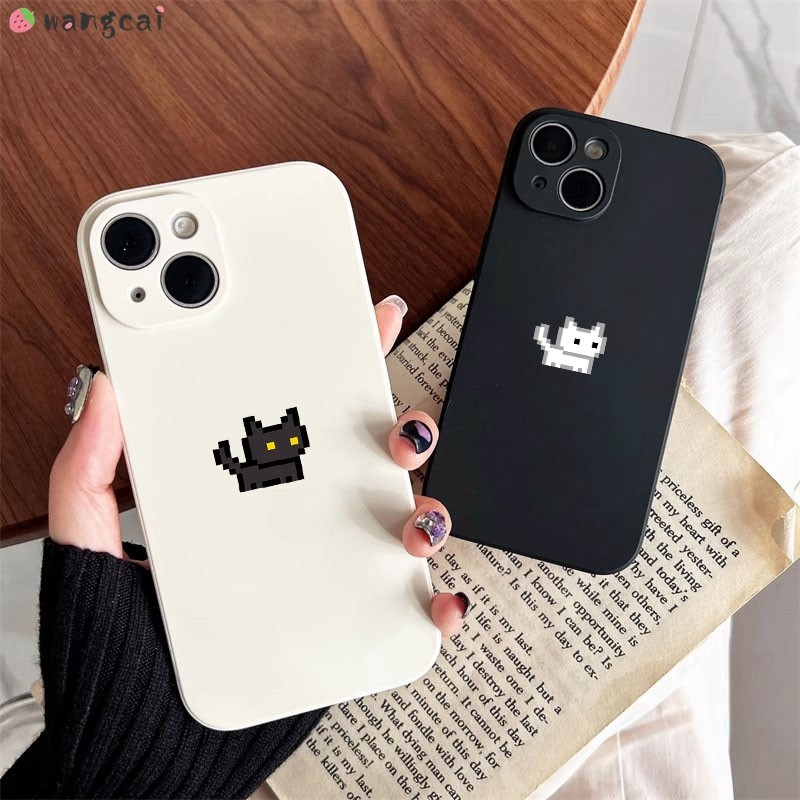 สําหรับInfinix Smart 9 8 Plus HD 6 5 2021 2020 iTEL P55 P37 P36 A50 5G 4Gเคสโทรศัพท์น่ารักพิกเซลแมวแ