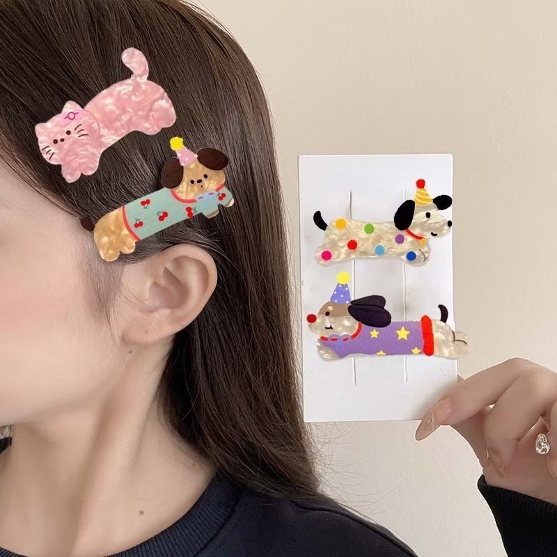 ร้านไทย จากกรุงเทพ  กิ๊บติดผม อะคริลิค รูปการ์ตูน สุนัข แมว กิ๊บ น่ารัก กิ๊บเกาหลี แฟชั่นสำหรับผู้หญิง ทำผม ติดผมเด็ก ราคา ถูกที่สุด ดีลบีเคเค แกลเลอรีภาพที่ 8