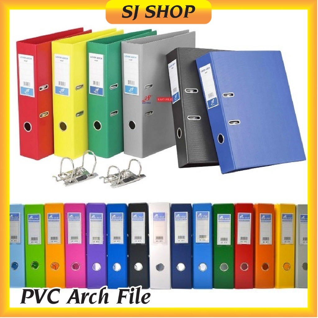 F4 PVC Arch File 2" และ 3" A4 PVC Arch File Color Arch File PVC Fail Gerbang