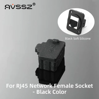 AVSSZ 20 ชิ้นเสียงและวิดีโอเชื่อมต่อซิลิโคนฝุ่น/กันน้ําสําหรับแจ็ค 3.5 6.35 USB RCA BNC RJ45 HDMI DVI VGA ซ็อกเก็ต