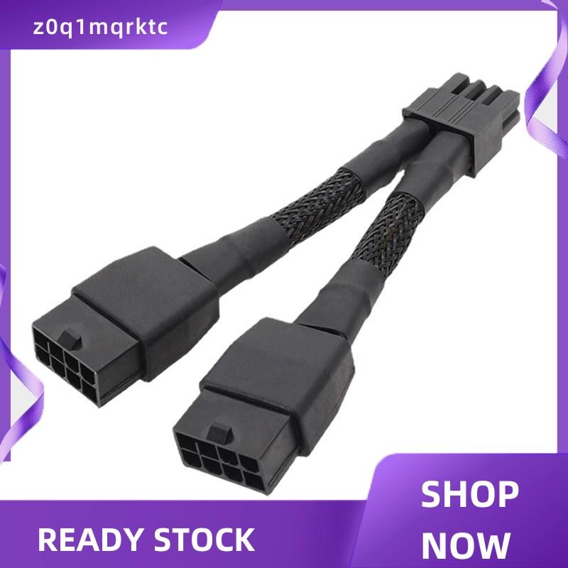 z0q1mqrktc Dual 8Pin ถึง 8Pin สายไฟกราฟิกการ์ดสายไฟสําหรับ K80/M40/P100/V1 GPU 10 ซม.