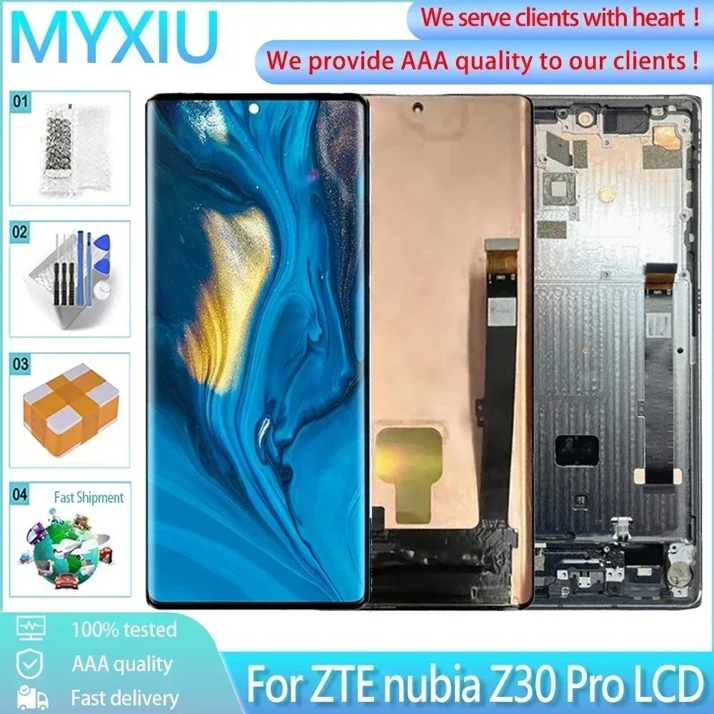 6.67 สําหรับ ZTE nubia Z30 Pro จอแสดงผล LCD NX667J LCD AMOLED Digitizer Assembly สําหรับ ZTE nubia Z