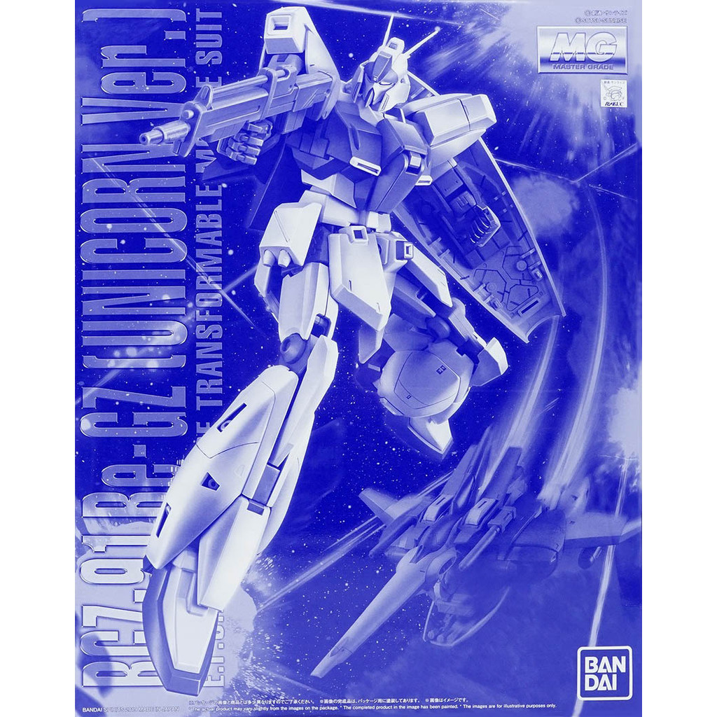 GUNDAM PB Limited MG 1/100 GUNDAM PB Unicorn Edition Re-GZ UC Ver. อะนิเมะ สินค้า ของสะสมประกอบโมเดล