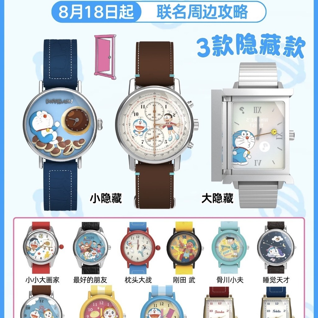 Maihe BOXFUN Doraemon นาฬิกาข้อมือ Mystery Box รุ่นจริง