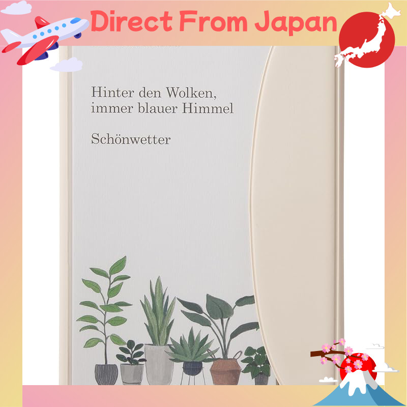 LACONIC A5 Monthly Planner 2026 with Flap Pocket - Ivory/Brown (Starts September 2025)【Direct from J