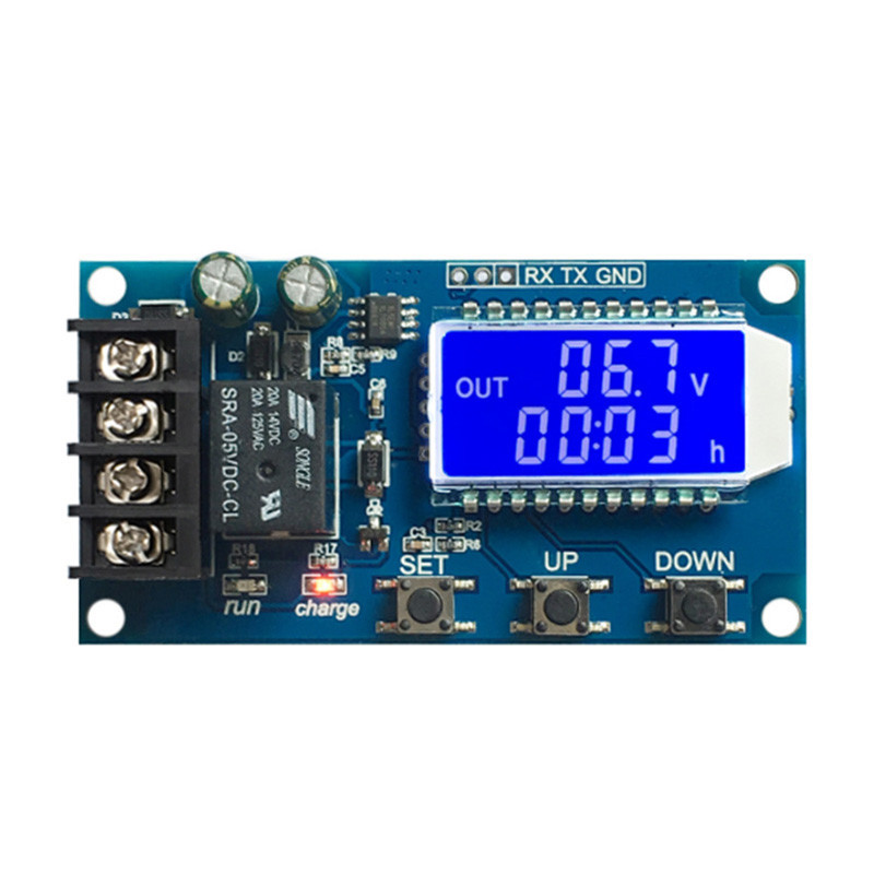 Dc 6-60v 10A LCD Lead-acid Solar battery Charge Controller แผ่นป้องกันเครื่องชาร์จสวิทช์เวลา 12 V 24 V 36 V 48 V แบตเตอรี่ความจุ