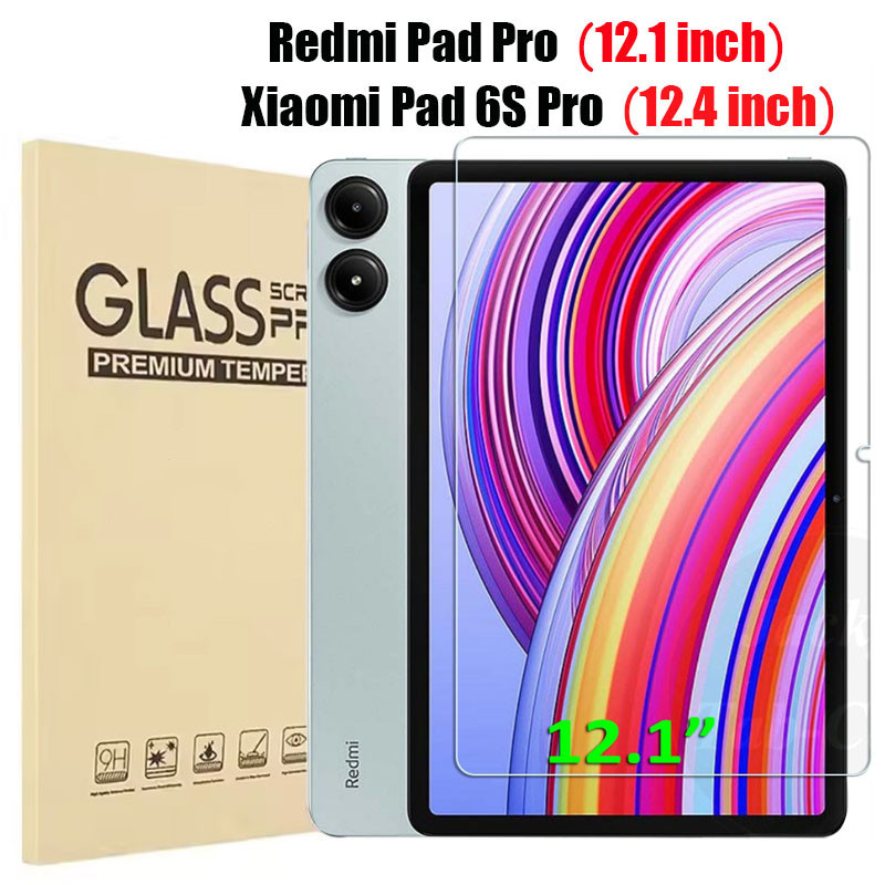 ฟิล์มกันรอยหน้าจอ ทำจากกระจกใสสำหรับ xiaomi Redmi Pad SE 11 Redmi Pad 6s Pro 12.4 mipad 5 6 Pro Redmi Pad Pro 12.1 10.61
