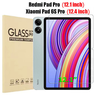 ฟิล์มกันรอยหน้าจอ ทำจากกระจกใสสำหรับ xiaomi Redmi Pad SE 11 Redmi Pad 6s Pro 12.4 mipad 5 6 Pro Redmi Pad Pro 12.1 10.61