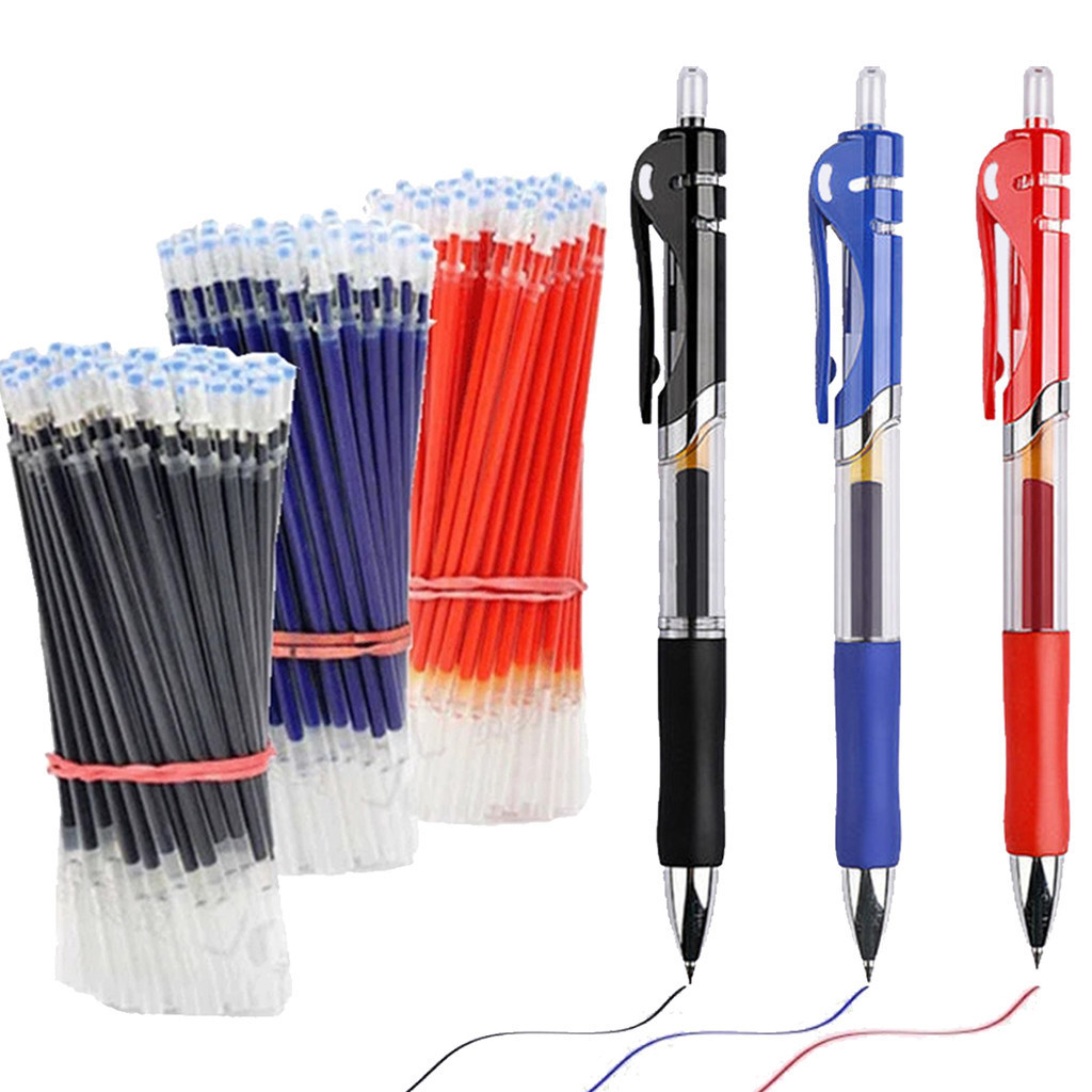 12/13ชิ้นหดเจลปากกาชุด0.5มิลลิเมตรสีดํา/สีแดง/สีฟ้าหมึกลูกลื่นสําหรับเขียนเติมอุปกรณ์สํานักงานอุปกรณ์การเรียนเครื่องเขียน