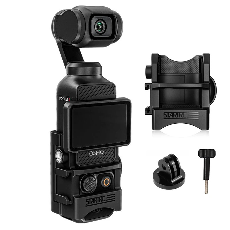 Expension อะแดปเตอร์สําหรับ DJI Pocket 3 อะแดปเตอร์ขยาย Mount Bracket ผู้ถือกรอบมัลติฟังก์ชั่นสําหรับ Osmo Pocket 3 อุปกรณ์เสริมสําหรับกล้องกีฬา