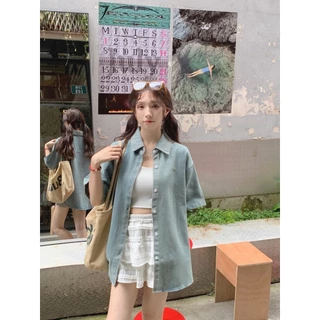 Suxi ย้อนยุคโบว์เย็บปักถักร้อยใหม่สบายๆหลวมและเรียบง่ายปกแขนสั้นเสื้อผู้หญิงเสื้อด้านบน 240713