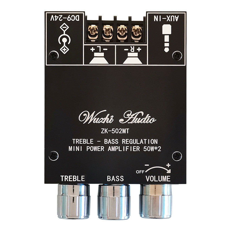ZK-502MT ZK-1002MT เสียง MINI สูงและต่ําความถี่ปรับ 2.0 สเตอริโอบลูทูธเครื่องขยายเสียงโมดูล 50WX2