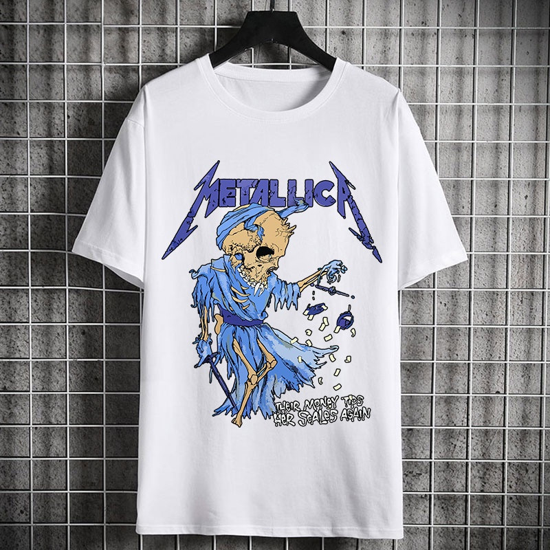 Metallica Vintage Tshirt OVERSIZED Metallica Band เสื้อยืด