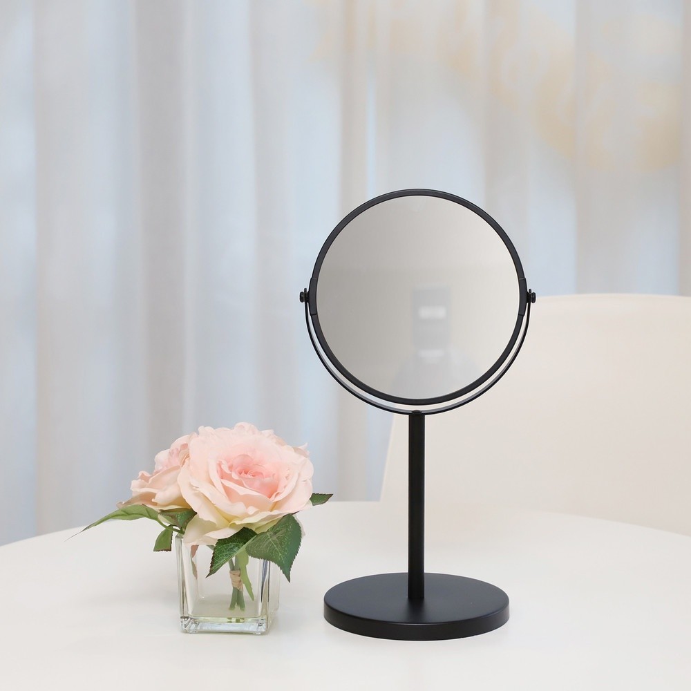 P&P_chic shop Primo กระจกแต่งหน้า 18x15x34 ซม. รุ่น TQ-104B สีดำ