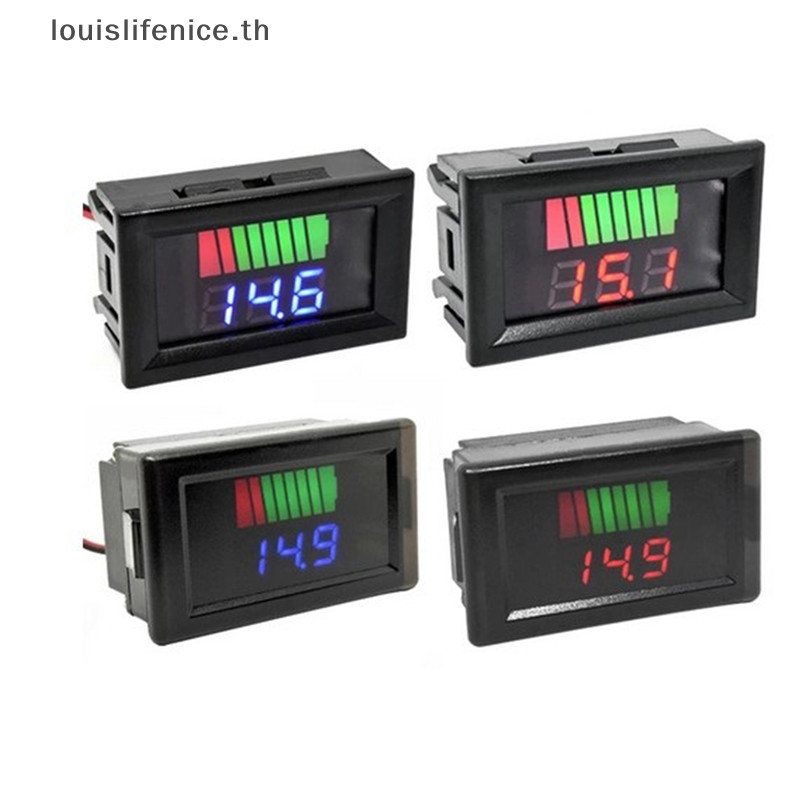 Lnth 12V 24V 60V 72V ความจุตัวบ่งชี้ตะกั่ว Acid Power รถโวลต์มิเตอร์แบบดิจิตอล HOT