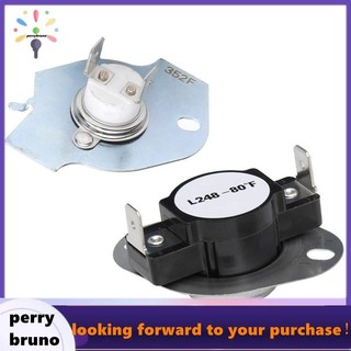 [perrybruno] Dryer Heating Thermal Cut-Off Kit 279769 อะไหล่ทดแทนพลาสติก+โลหะเข้ากันได้กับ 3389946, 3398671, 3977394, 695563, Ap3094224, 3390291