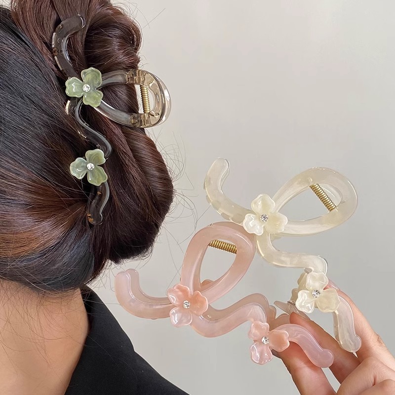 2024 ดอกไม้แมกโนเลียคว้าคลิปคลิปฉลามขนาดใหญ่กิ๊บติดผมกิ๊บติดผมหญิง