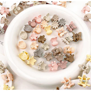 5ชิ้น x กิ๊บติดผม [M] รูปมงกุฎ ดอกไม้ หัวใจ 18มม. น่ารักมาก S0391 ขนาดเล็ก โทนสีพาสเทล กิ๊ป
