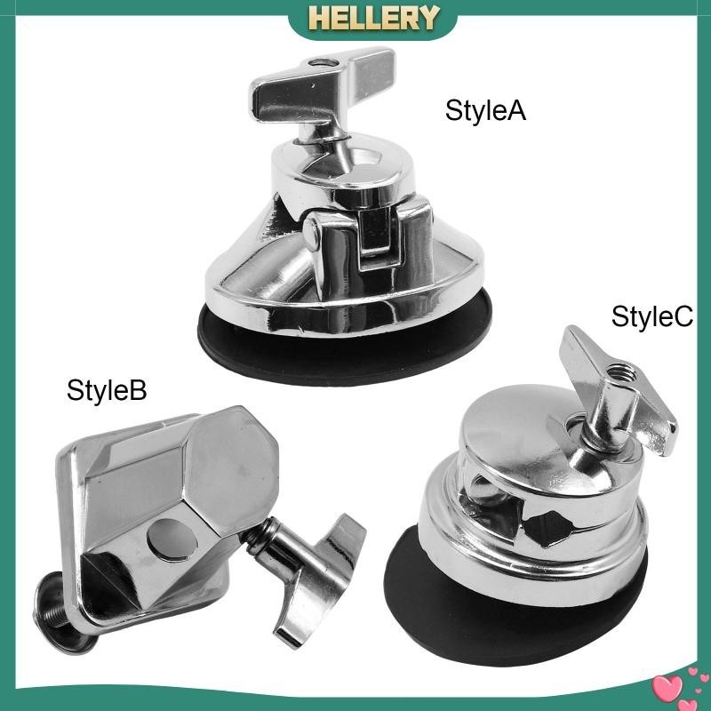 [HelleryTH] ชุดกลองโลหะผสม Mount Bracket, กลองMounts Maintenance Rack Holder Clamp Replacement, Floor Tom Leg Clamp Holder for Floor Tom