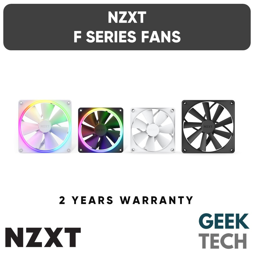 NZXT F Series F120/F140 RGB Duo F120 RGB Core F120Q 120 มม./140 มม.PWM พัดลมกรณี