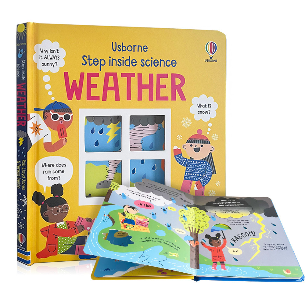 Usborne Step Inside Science Weather 3D Flap Picture Book for Kids Children Educational English Book