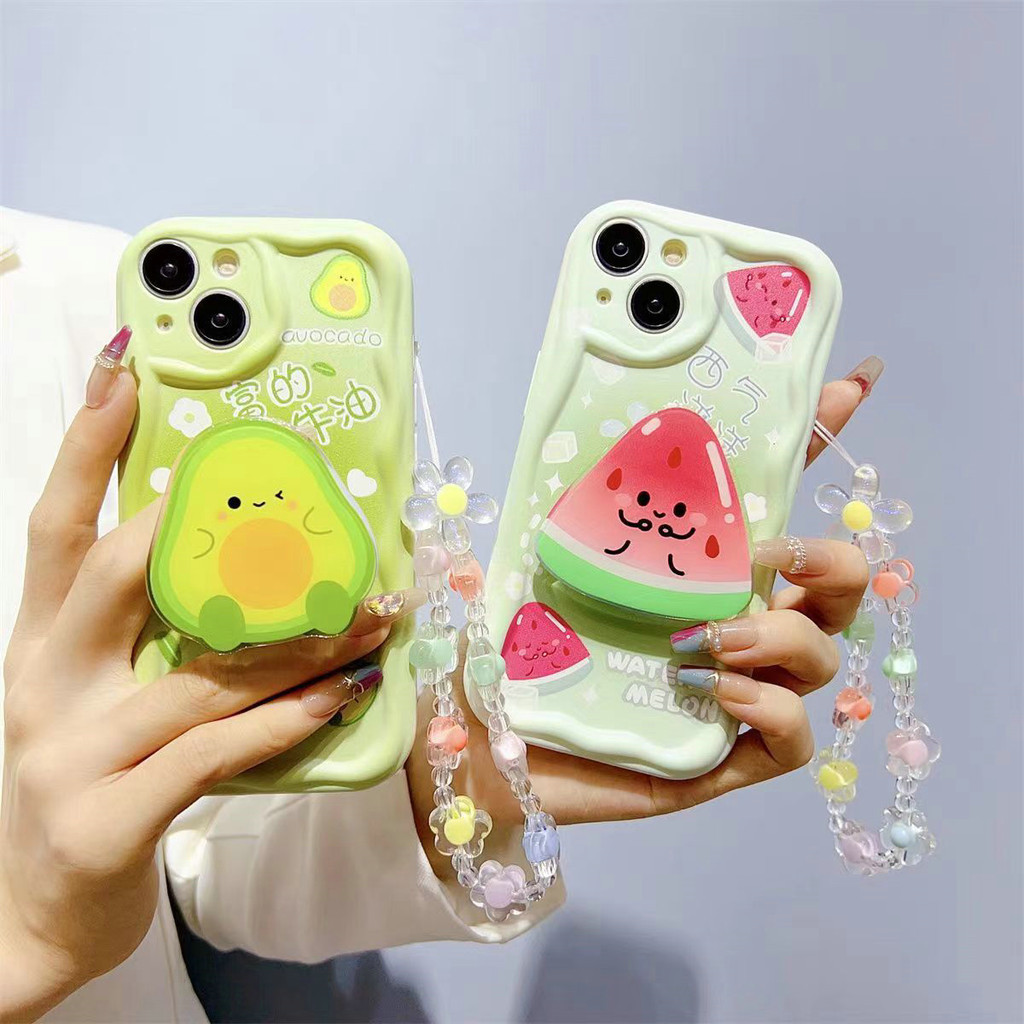NY| เคส สำหรับ Xiaomi Poco M6 Pro Redmi 8 8A Pro Note 7 8 9 9S 10 11 12 13 14 10S 11S Pro Max 12S ผลไม้อ่อน แตงโมเย็น อุดมไปด้วยอะโวคาโด ระลอกน้ำ เคสโทรศัพท์