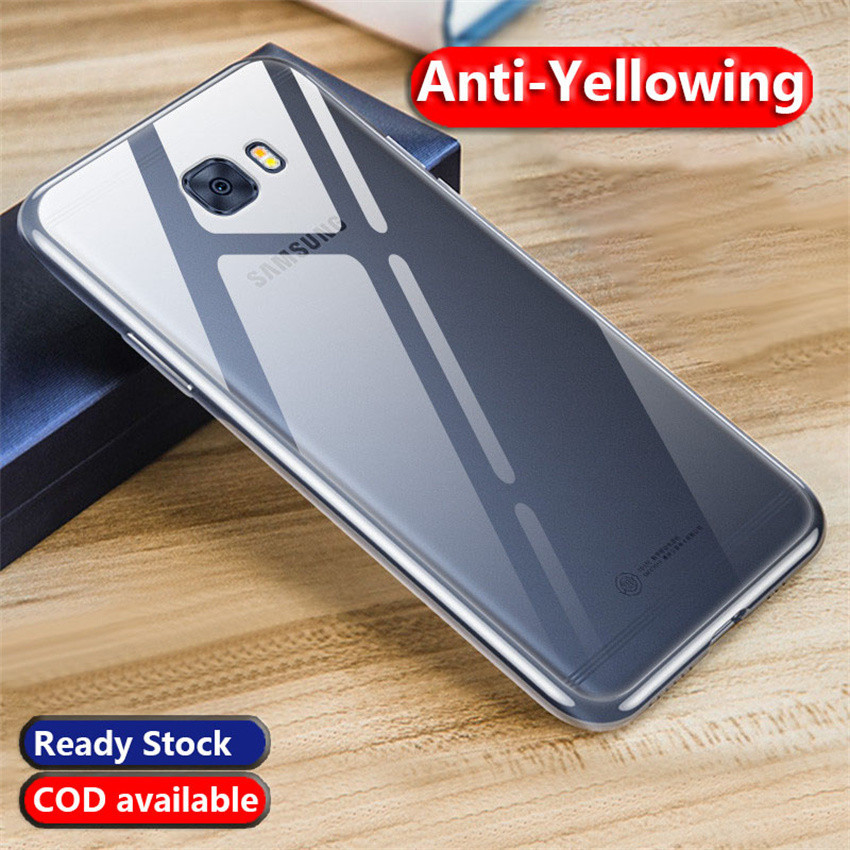 Samsung Galaxy C7 Pro SM-C7010 C701F C7018 Non-Yellowing กันกระแทกโทรศัพท์ฝาครอบกันชนกลับยางนุ่มคริส