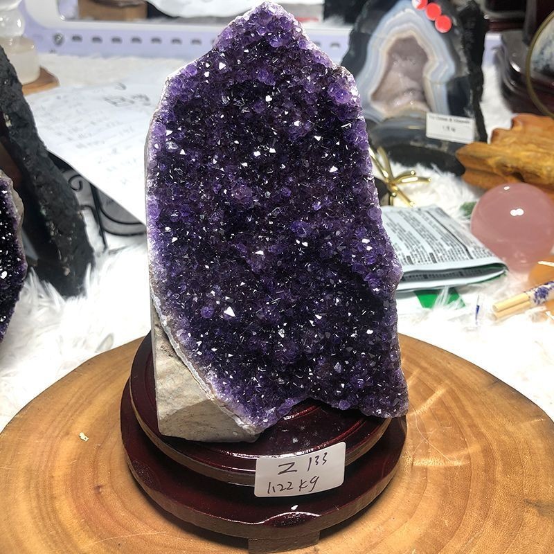 Uruguya Amethyst หินหยาบคริสตัลธรรมชาติแร่หยาบ Citrine เครื่องประดับ Degaussing Purification Diffuse