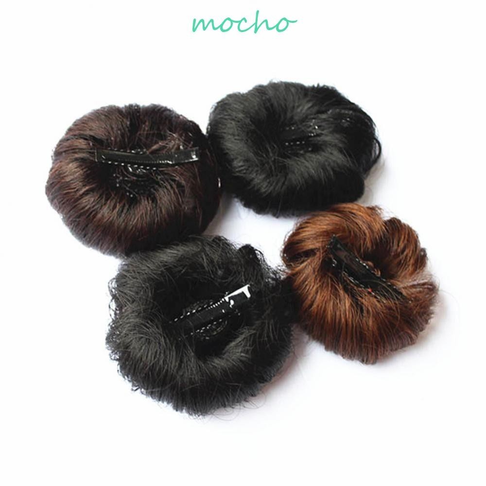 Mocho วิกผมเด็กตกแต่งปุยผมปลอมขนาดเล็ก Bun เด็ก Headwear หมวกอุปกรณ์เสริมน่ารักสังเคราะห์สาว Ball Head Hairpin