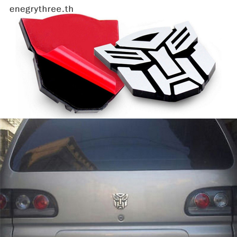 < Th & Fashion > 3D Logo Protector Autobot Transformers Emblem Badge Graphics Decal สติ๊กเกอร์ติดรถยนต์.