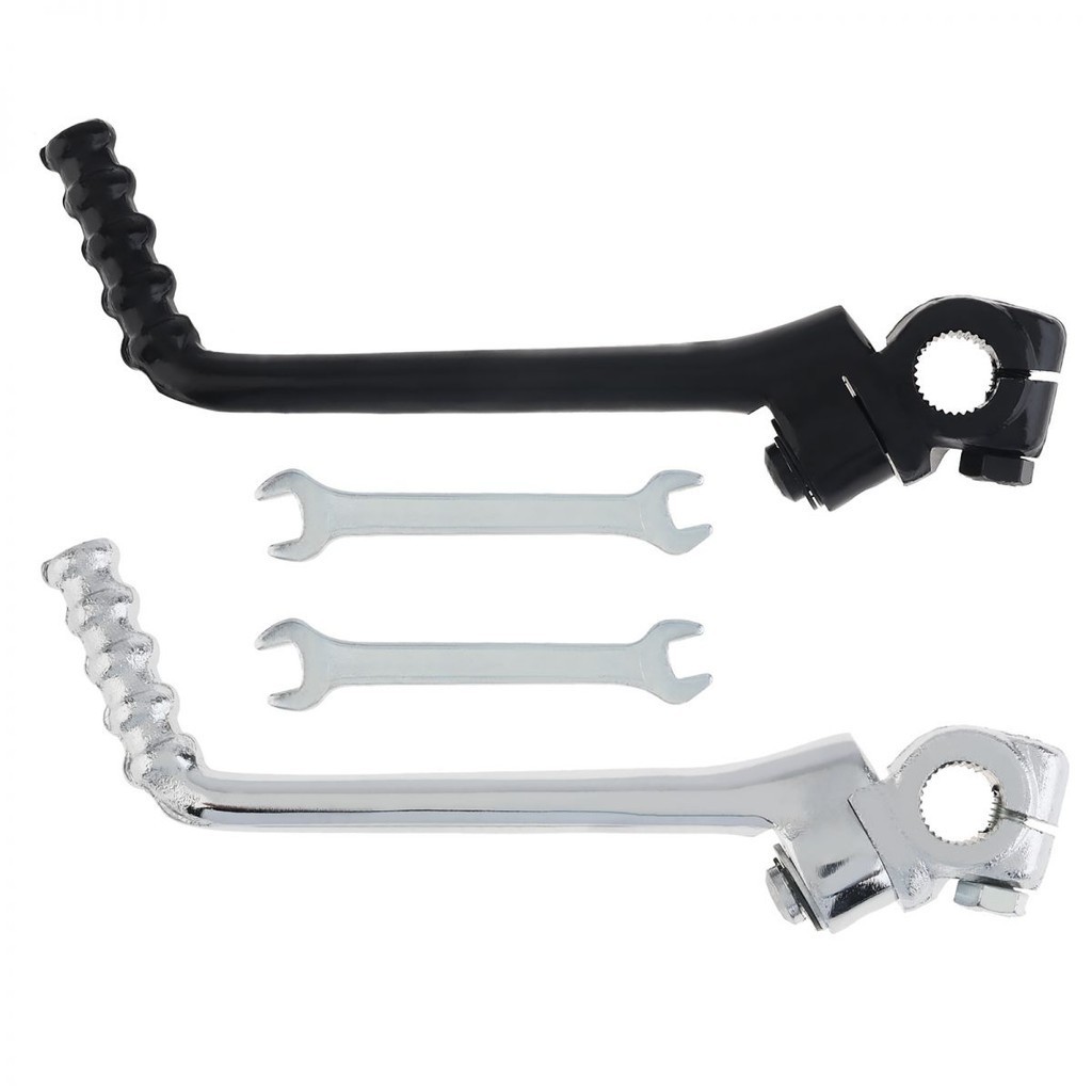 1 ชิ้น 13 มม./16 มม.สีดํา/เงินเหล็ก Chromed Kick Starter Lever Pedal สําหรับ 140cc 150cc 160cc 200cc 250cc จีน Pit Dirt Bike