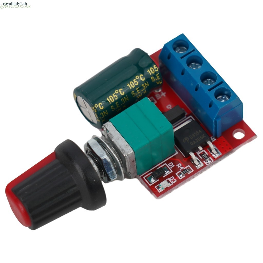 [ในสต็อก] 5a PWM 12V DC มอเตอร์โมดูลควบคุมความเร็ว 4.5-35V ไดรฟ์ปรับแรงดันต่ํา