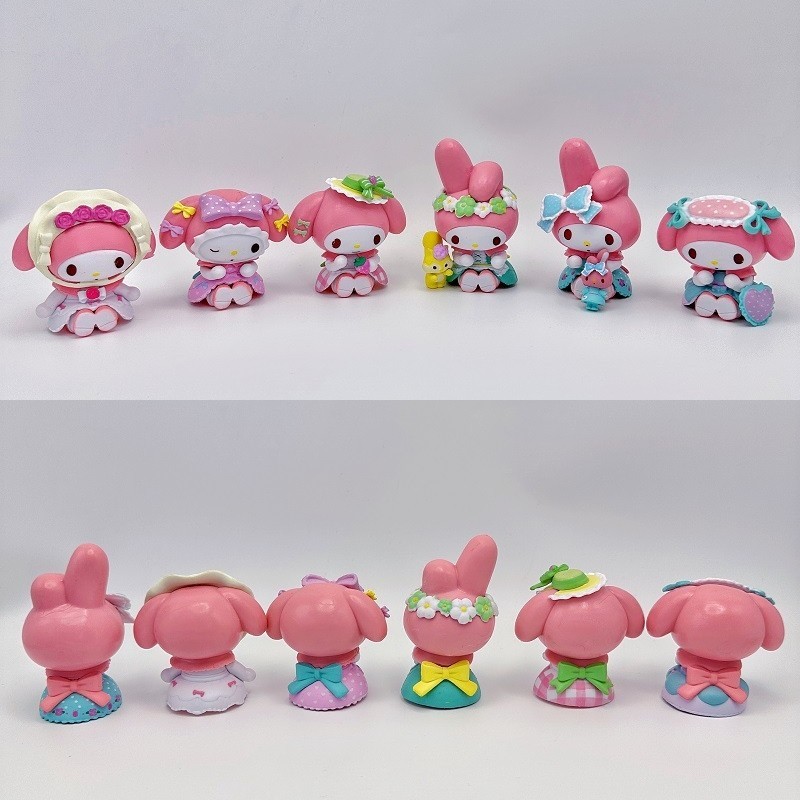 โมเดล Sanrio Melody โมเดลซานริโอ้ โมเดลฟิกเกอร์ ตุ๊กตาฟิกเกอร์ ตุ๊กตาโมเดล สําหรับตกแต่งเค้ก เก็บสะสม DIY