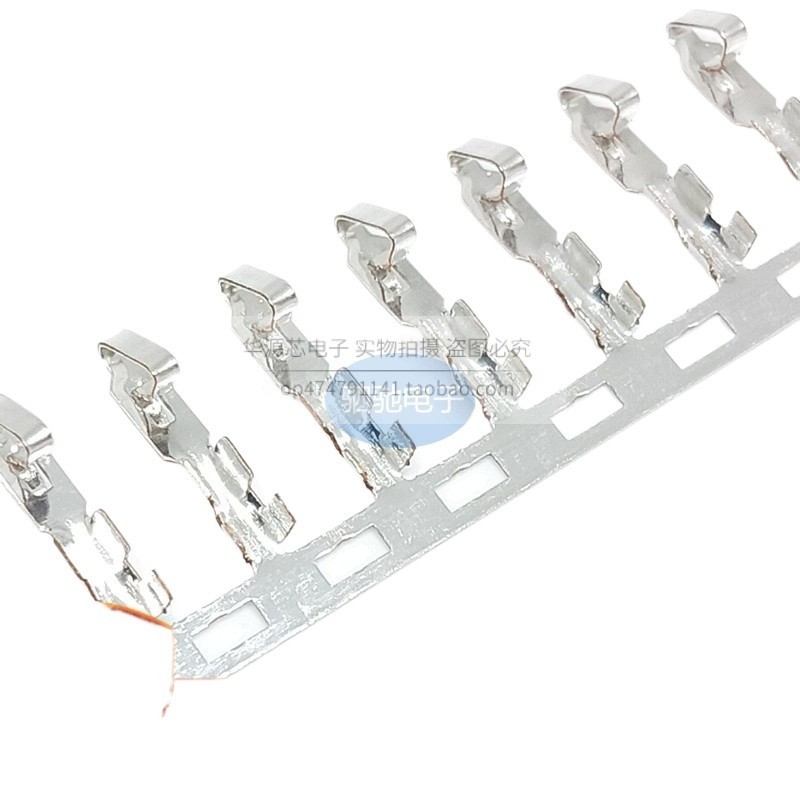 100 ชิ้น/ล็อต KF2510-T Reed ทองแดง Terminal 2.54 มม.Pitch Cold Press Terminal KF2510 Reed