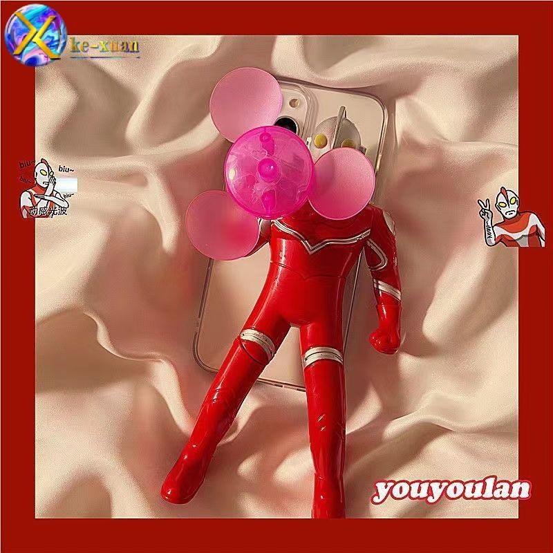 Luminous หมุนพัดลม Ultraman เหมาะสําหรับ Samsung s22ultra s21 a52 note20 A14 a51 s24 ultra s21 FE เคสโทรศัพท์หญิง ZAT1