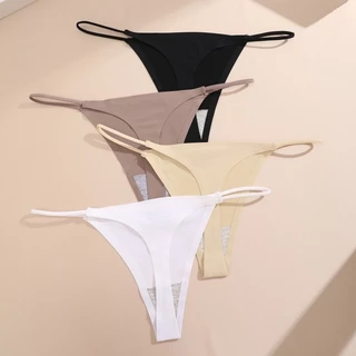 Allofme ผู้หญิงไม่มีรอยต่อ G-String เซ็กซี่ต่ําเอว Thongs บิกินี่กางเกงนุ่มสบาย