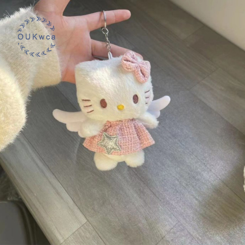 อุ๊ย น่ารัก หรูหราสีชมพูกระโปรงปีกการ์ตูนอะนิเมะสนุกและน่ารักคู่ของขวัญพวงกุญแจจี้ตกแต่งของเล่นสาวของขวัญใหม่