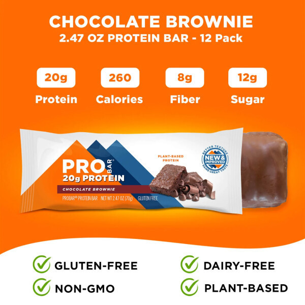 PROBAR Chocolate Brownie Protein Bar | โปรบาร์ โปรตีนบาร์ รสช็อกโกแลตบราวนี่