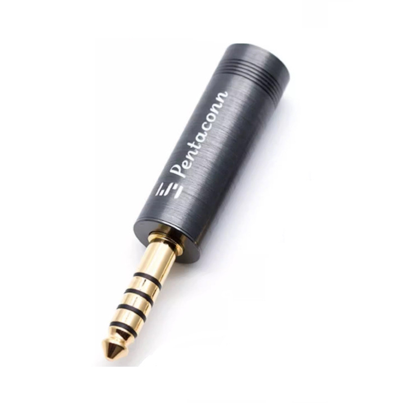 เหมาะสําหรับญี่ปุ่น PENTACONN 4.4 Plug เครื่องเล่นหูฟัง 4.4 Pin Gold-Plated Rhodium-Plated Brushed S