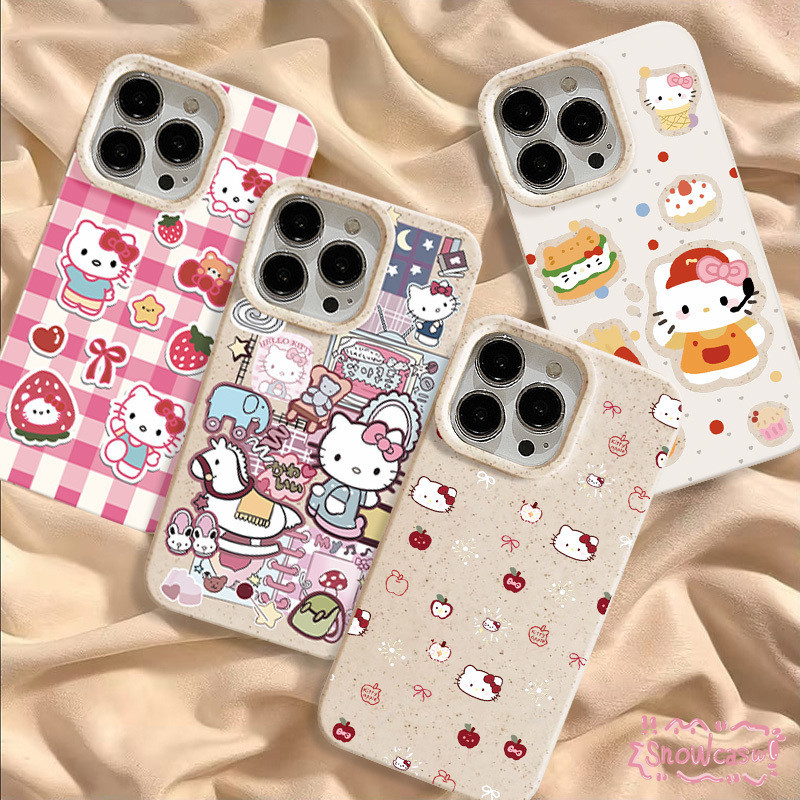 การ์ตูนน่ารักสวัสดีคิตตี้ เคสIPhone 17 16 11 13 15 Pro Max 7Plus 12 14 Pro Max XR X XS MAX 16 14 15 8 7 6 Plus SE 2020