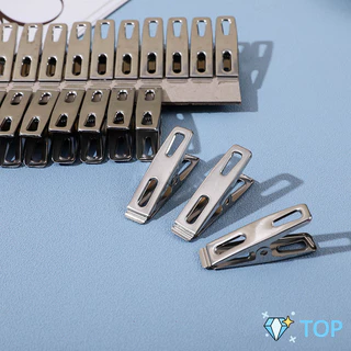 กิ๊ฟหนีบผ้าสแตนเลส คลิปหนีบผ้า ตัวหนีบผ้า clothespin แพ็ค 20 ตัว ไม้หนีบผ้า ไม่เป็นสนิม มินิมอล