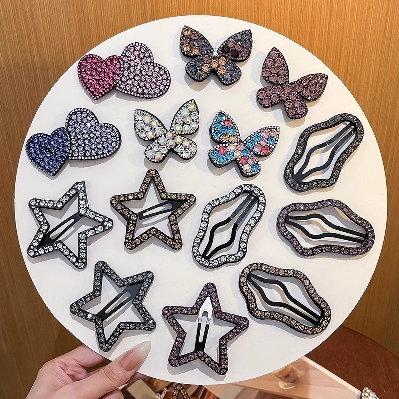 2ชิ้นชุดกิ๊บติดผมสําหรับผู้หญิงแฟชั่นเกาหลีใหม่อารมณ์ประกาย พลอยเทียม มุกเมฆดาวกิ๊บคลิปด้านข้างคลิปเรียบกิ๊บกิ๊บอุปกรณ์ผม - รูปที่ 3