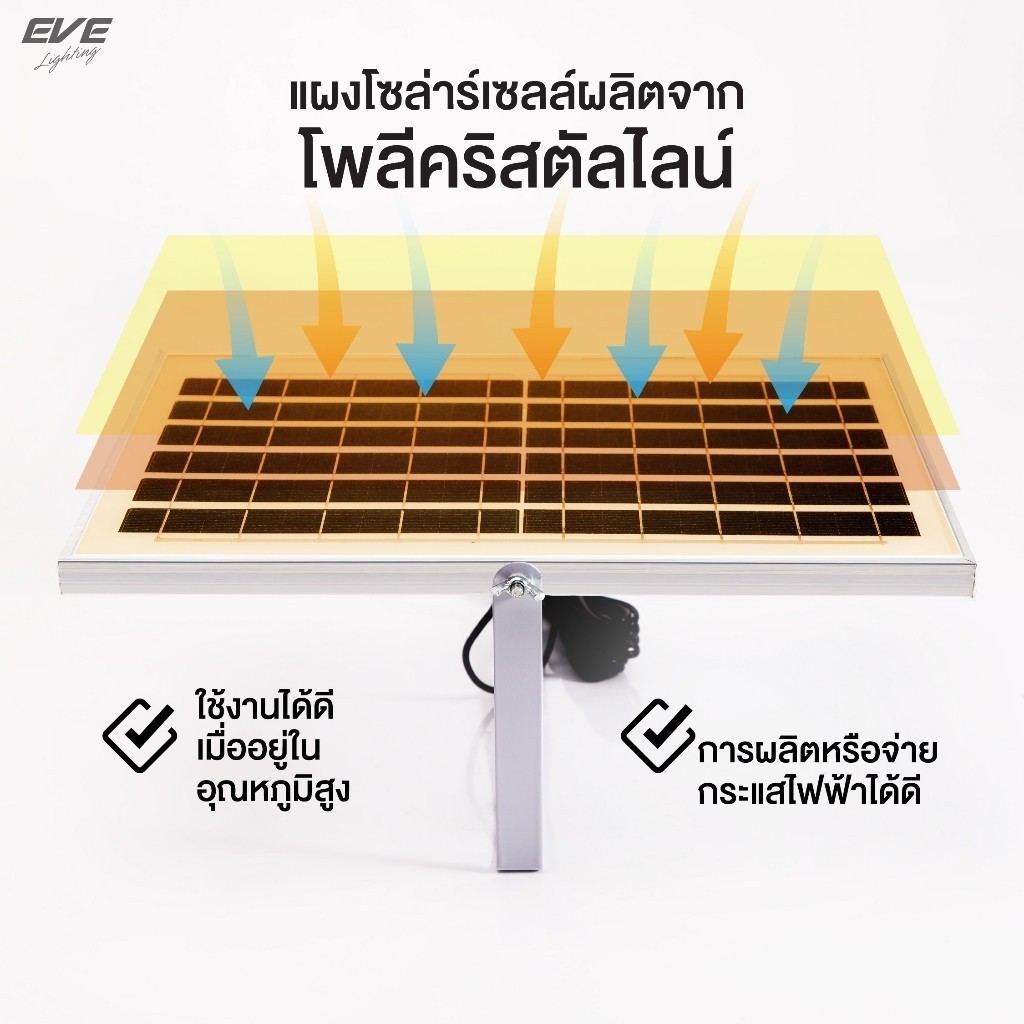 หลอดLEDโซล่าเซลล์ แสงสีส้ม ไล่ยุง ไล่แมลง ขนาด 48 วัตต์ รุ่น Shop Bulb พร้อมแผงโซล่าเซลล์ + รีโมท - รูปที่ 6