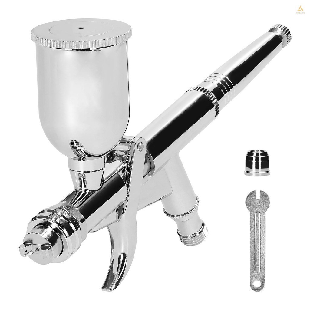 T217 Airbrush Kit 0.5 มม.ชุดแปรงอากาศพร้อม 15CC สีของเหลวถ้วยสําหรับรถยนต์รุ่น DIY ภาพวาดแต่งหน้าเล็บออกแบบตกแต่งเค้ก