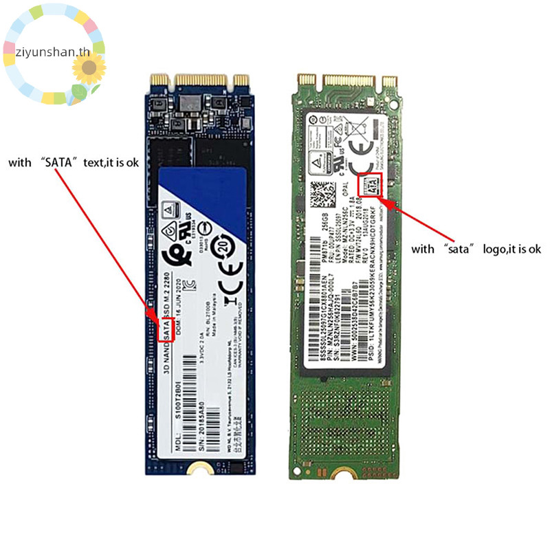 Ziyunshan ใหม่ SATA M.2 NGFF SSD ถึง 2.5 "SATA 2.5 "SATA ถึง M.2 NGFF SSD อะแดปเตอร์ Riser การ์ดขายร้อน th
