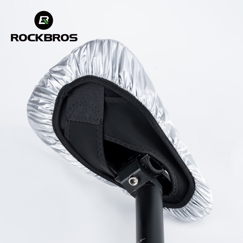 ROCKBROS เบาะจักรยานปกฝนจักรยานถนน จักรยานเสือภูเขา เบาะรองนั่งกันฝนน้ําหนักเบาที่นั่งปกกันน้ําอุปกรณ์ — صورة 3